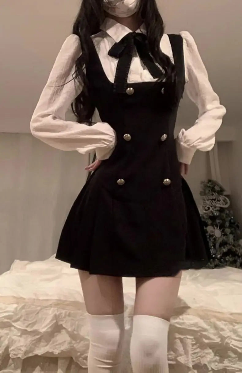 Casual Bow Tie Japanese JK Lolita Dress