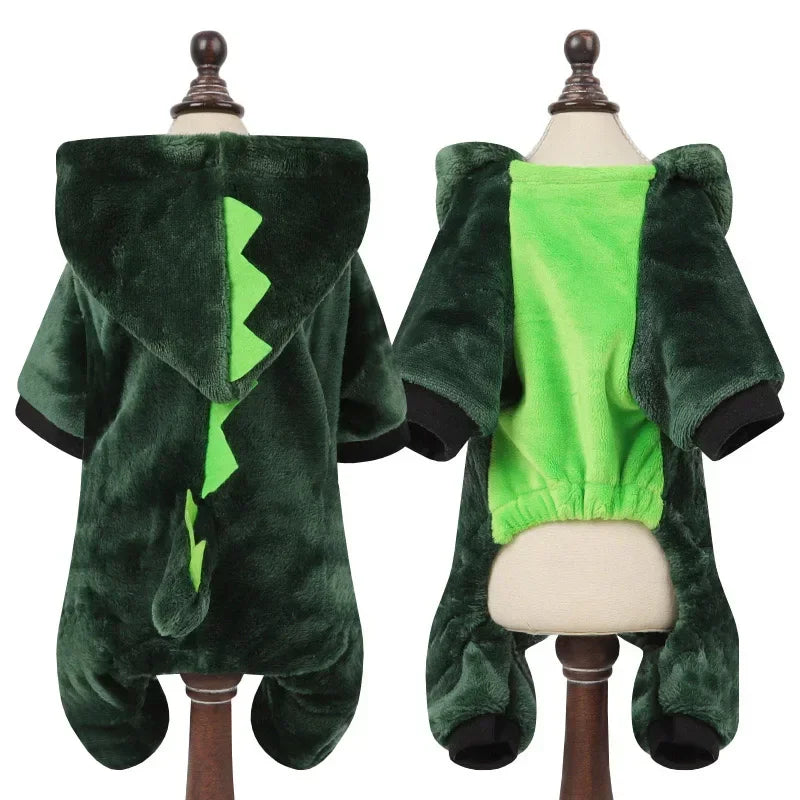 Cartoon Winter Warm Pet Jumpsuit