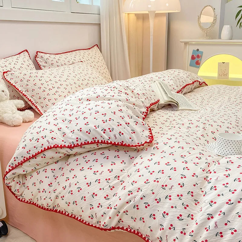 Girls Soft Washed Cotton Bedding Set - Venus Trendy Fashion Online