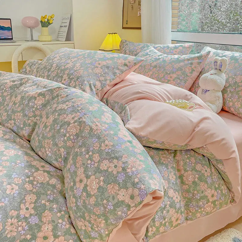 Girls Soft Washed Cotton Bedding Set - Venus Trendy Fashion Online