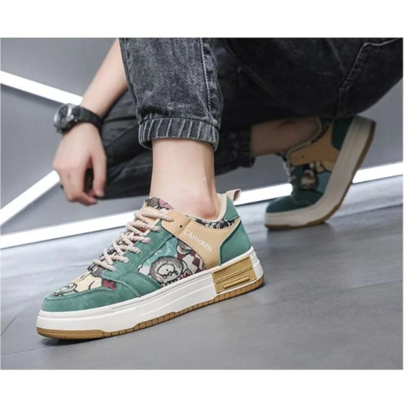 Trendy Lace-up Bear Skate Shoes - Venus Trendy Fashion Online