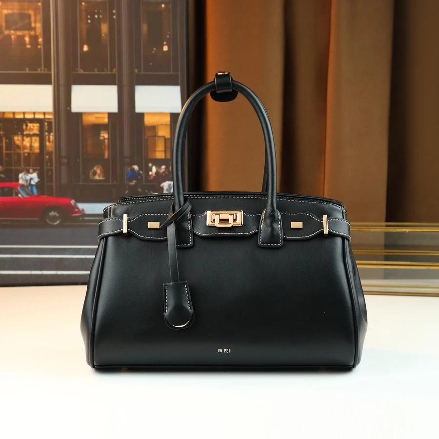 Foreign-style high-end soft leather platinum bag