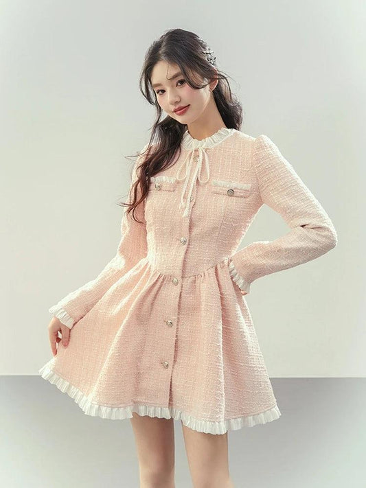 High Quality Small Fragrance Tweed Dresses For Women - Venus Trendy Fashion Online