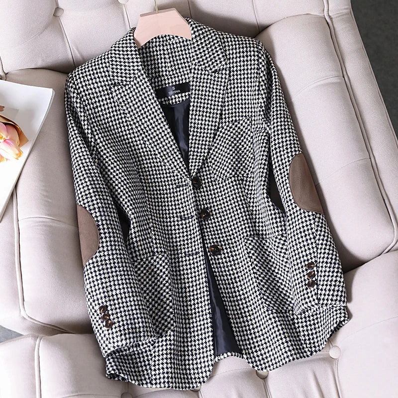 Women Tempeament Wool Long Sleeve Jacket