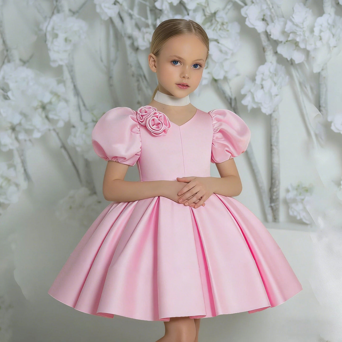 Summer Flower Bridesmaids Party Girls Dresses