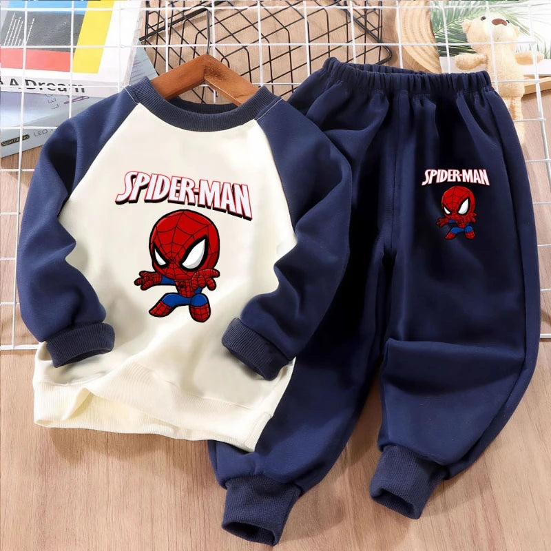 MARVEL Kids O Neck Hoodies and Long Pant 2pcs Set