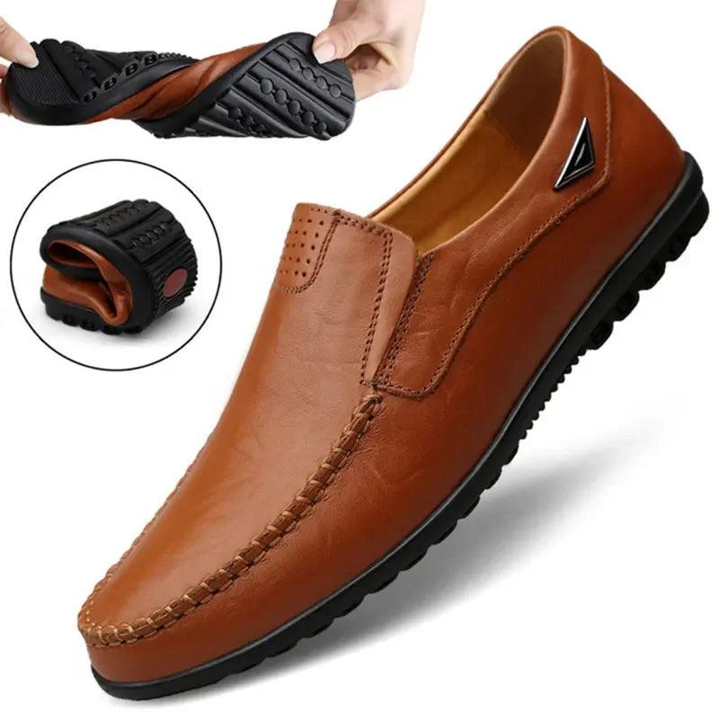 Genuine Leather Men Casual Shoes - Venus Trendy Fashion Online