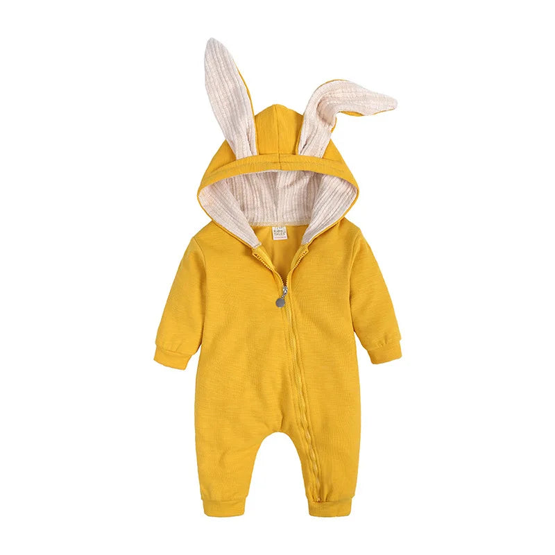 Cotton Long Sleeve Rabbit Baby Rompers Clothes