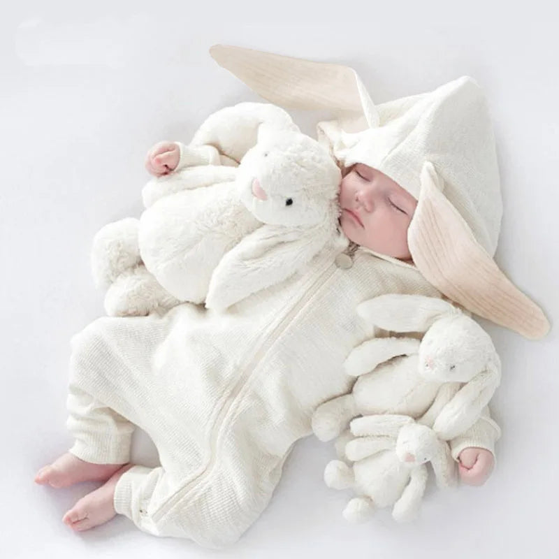 Cotton Long Sleeve Rabbit Baby Rompers Clothes