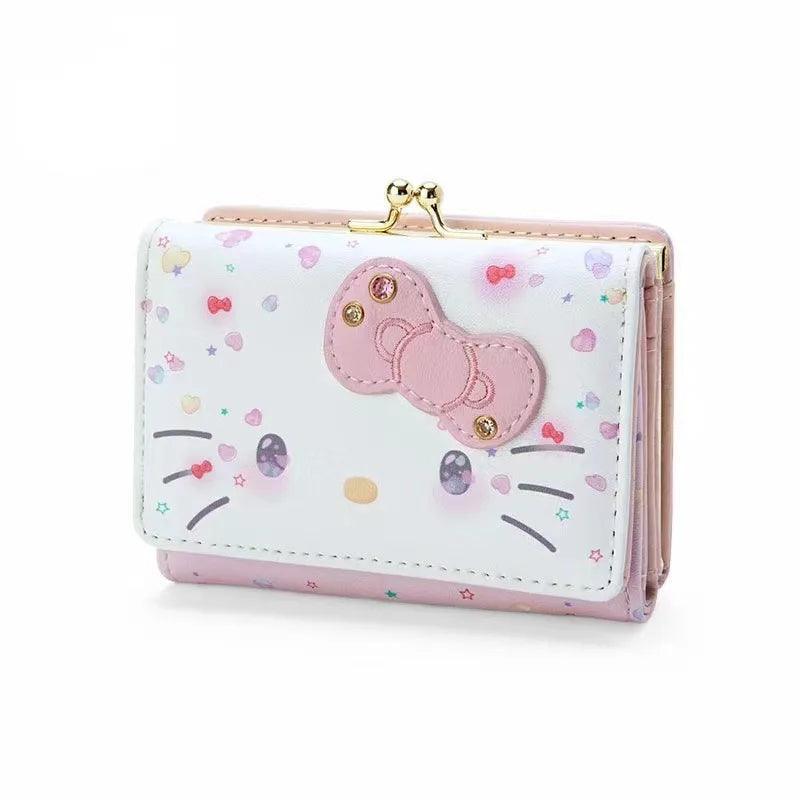 Hello Kitty Casual Pu Leather Wallet for Gifts