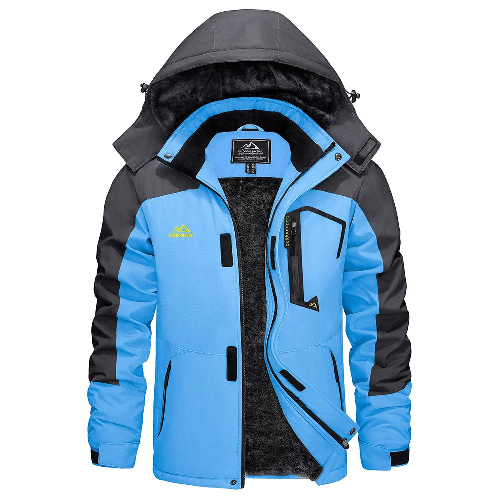 Men's Winter Waterproof Warm Thick Fleece Jackets - Venus Trendy Fashion Online