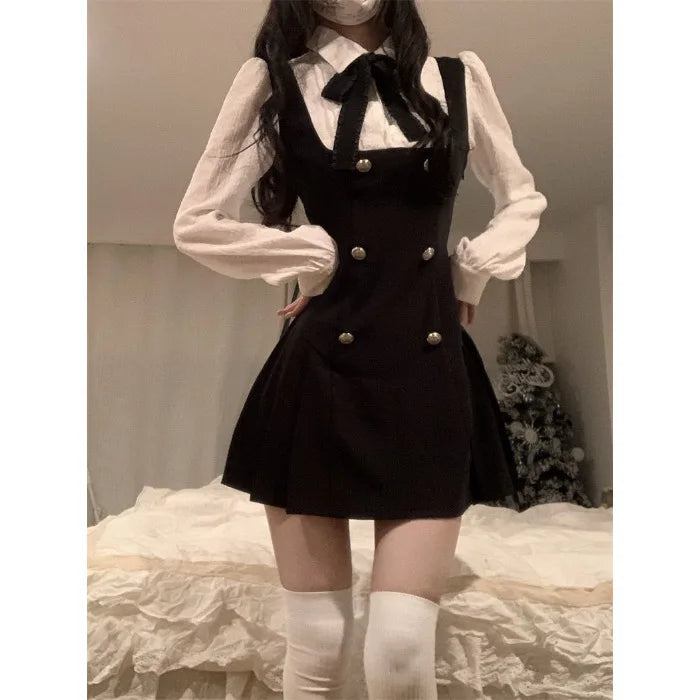 Casual Bow Tie Japanese JK Lolita Dress