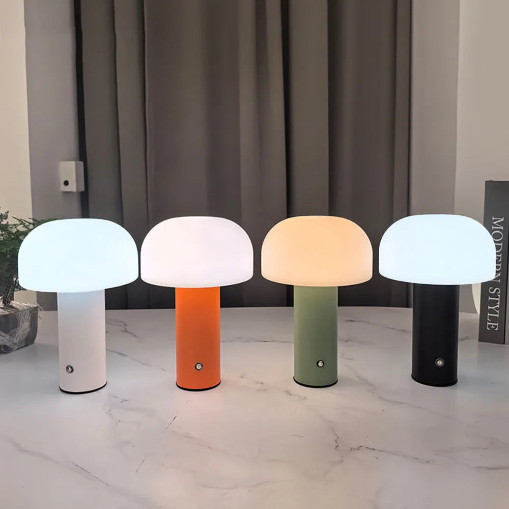 New Mushroom Lamp  3-colors Dimming Desk Lamp