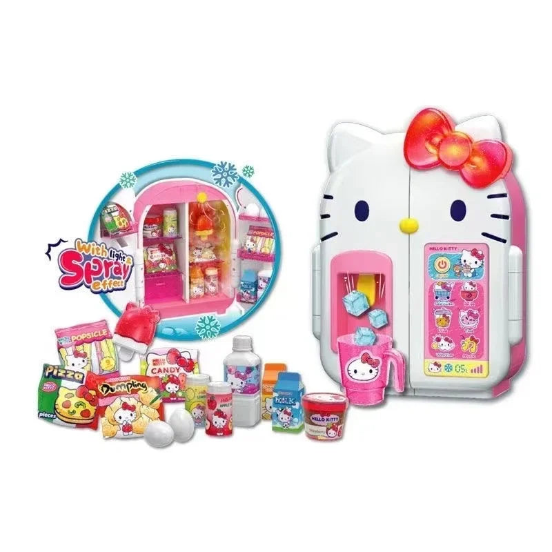 Sanior Hello Kitty Mini Fridge Girl Simulation Toy Set