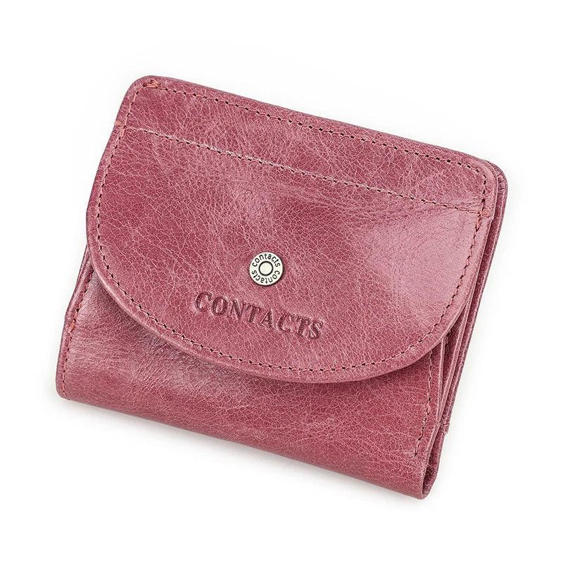 Genuine Leather Short Wallets for Women