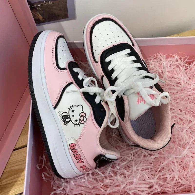 Cute Pink Sneakers Soft Girl Skateboard Shoes - Venus Trendy Fashion Online