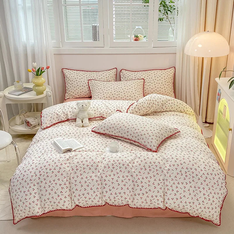 Girls Soft Washed Cotton Bedding Set - Venus Trendy Fashion Online