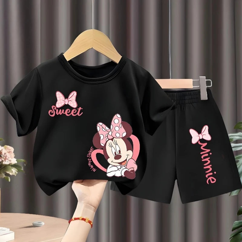 Cartoon's Children's T Shirt and Shorts Two Piece Set