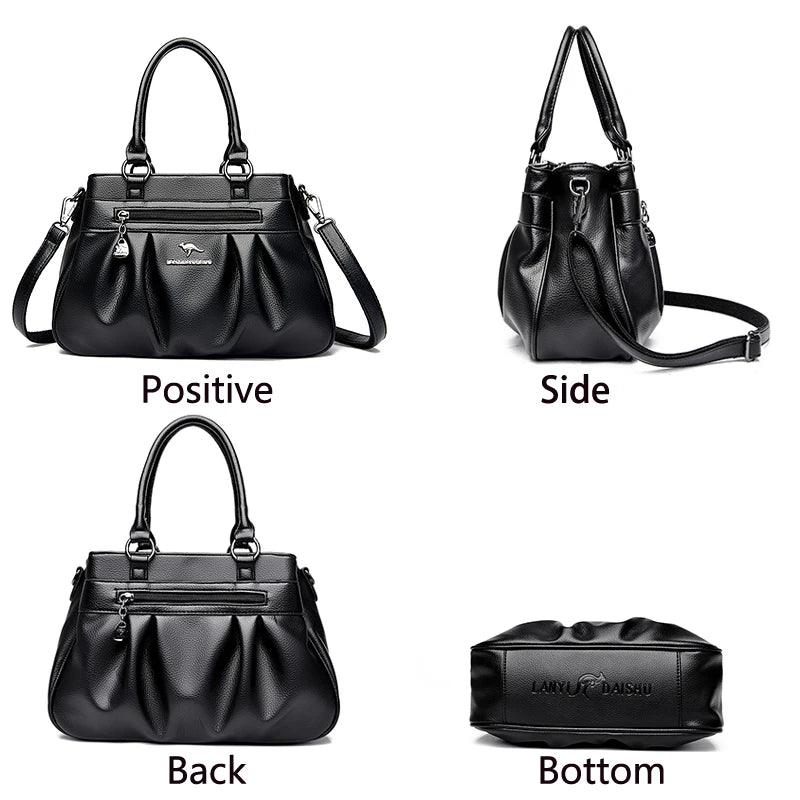 Women high-capacity Soft Leather Shoulder Cross-body Bags - Venus Trendy Fashion Online