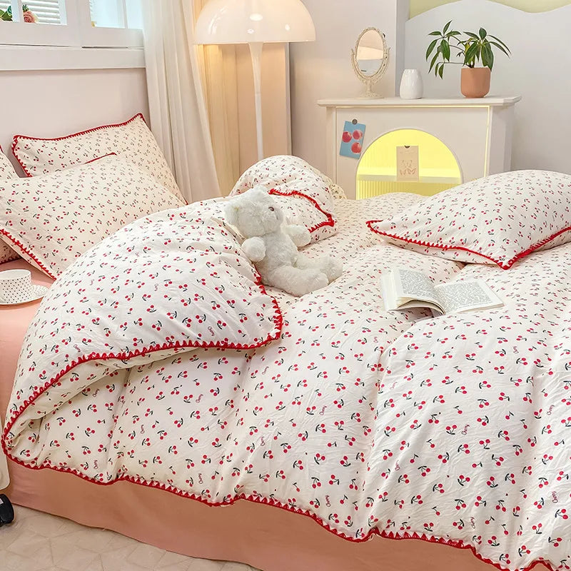 Girls Soft Washed Cotton Bedding Set - Venus Trendy Fashion Online