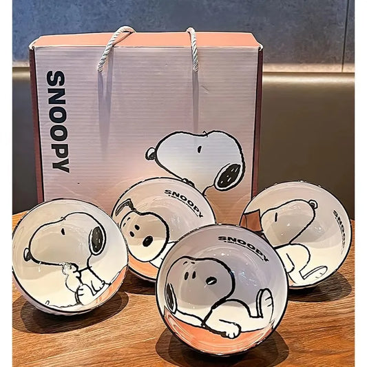 Snoopy New Cute Tableware Ceramic Bowl set