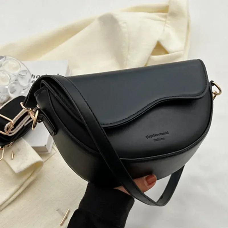 Women's Small Leather Saddle Armpit Bags - Venus Trendy Fashion Online