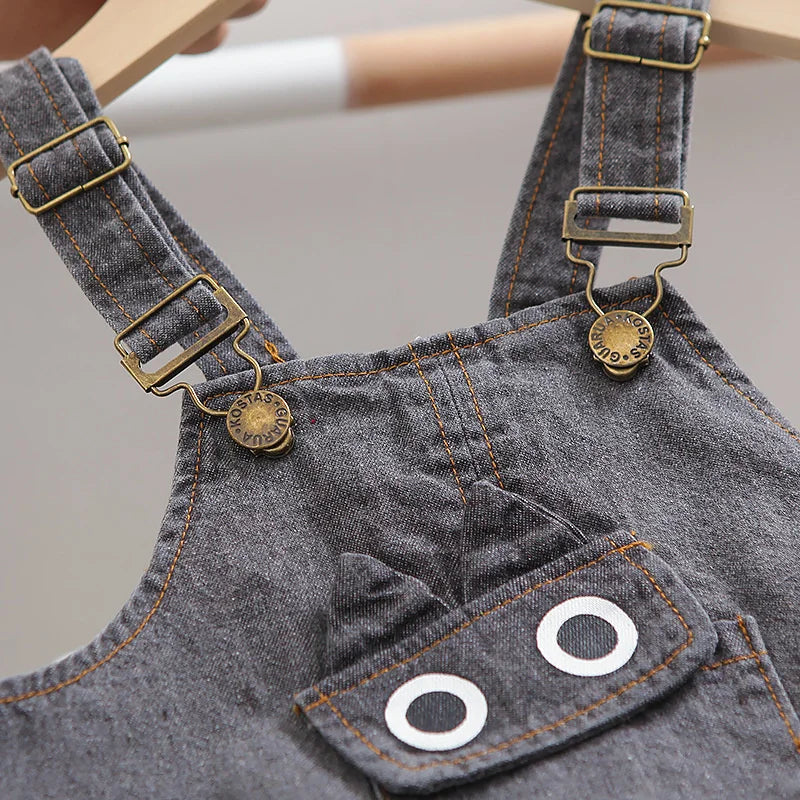 Summer Children Short Sleeved T-Shirt Overalls Sets