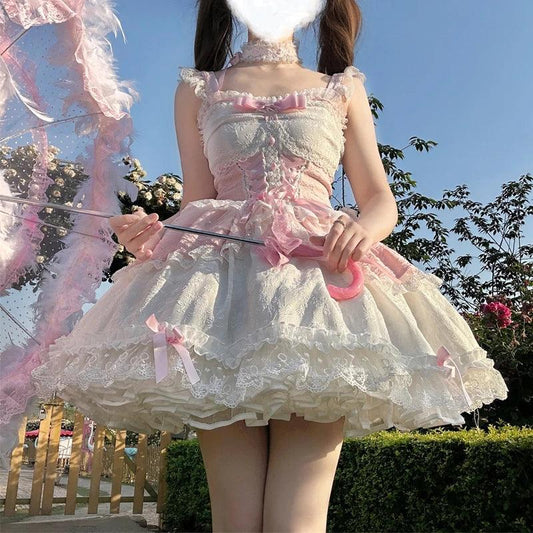 Summer Lady Girls Fairy Princess Lolita Dress