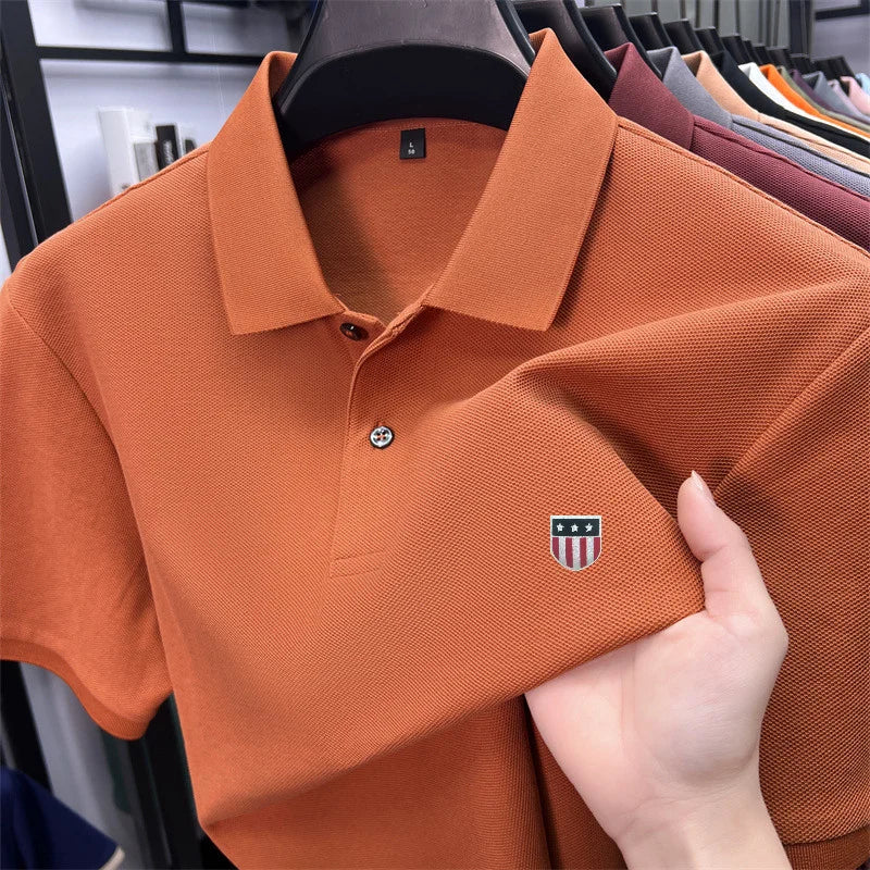 Men's summer luxury brand cotton shirt