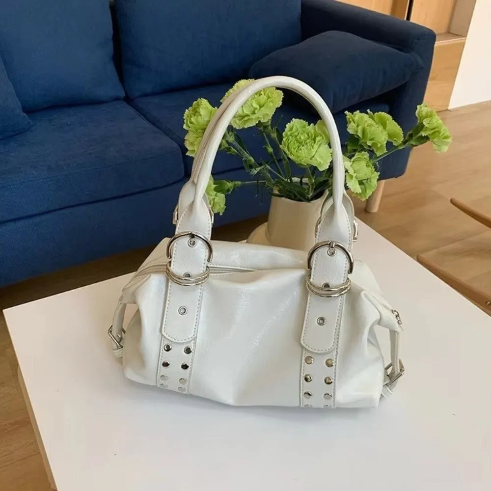 Vintage Style PU Leather Women Shoulder Bag