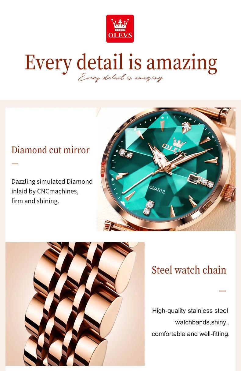 Women Luxury Jewelry Quartz Watch - Venus Trendy Fashion Online