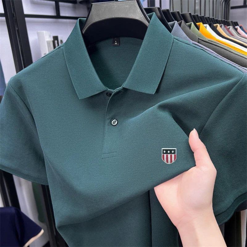 Men's summer luxury brand cotton shirt