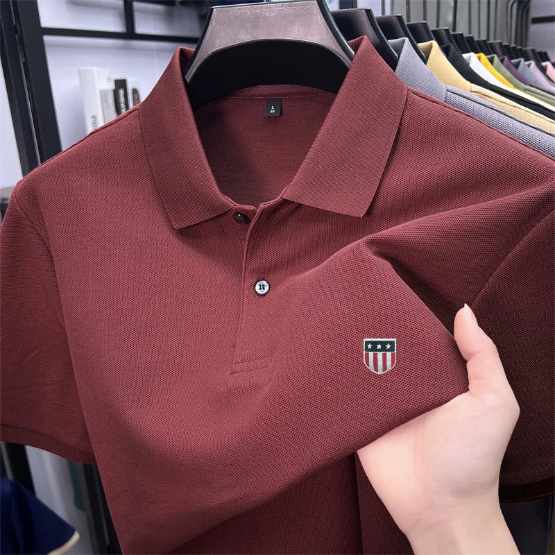 Men's summer luxury brand cotton shirt