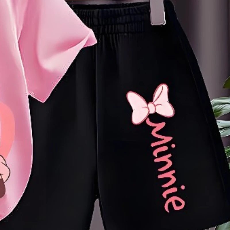 Cartoon's Children's T Shirt and Shorts Two Piece Set