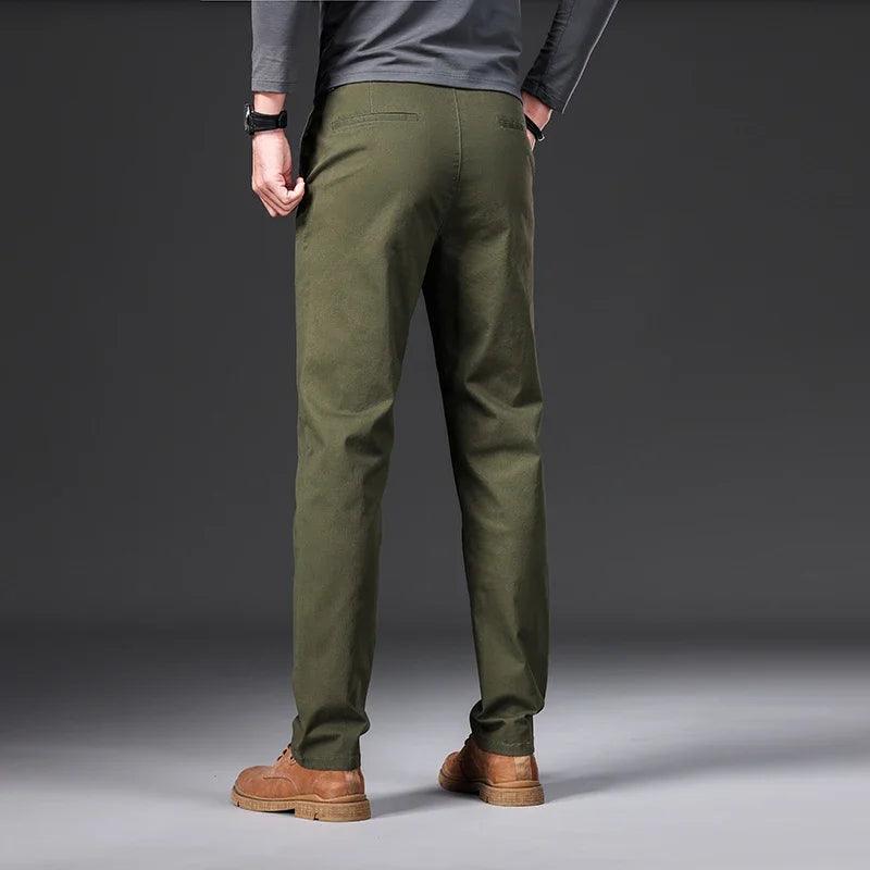 Men's Comfortable Elastic Slim Straight Trousers