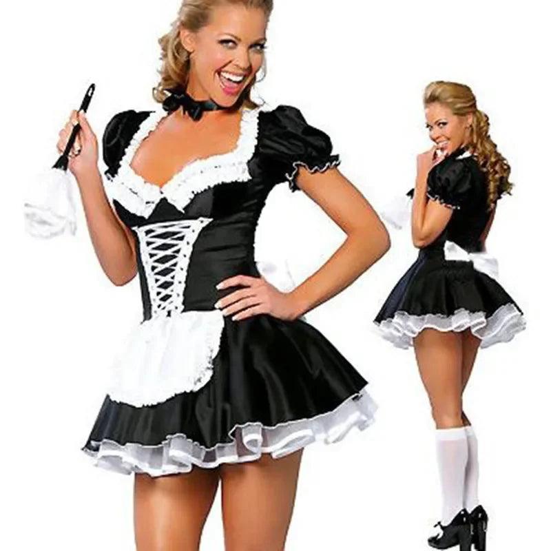 French Maid Cosplay Costume Dress - Venus Trendy Fashion Online