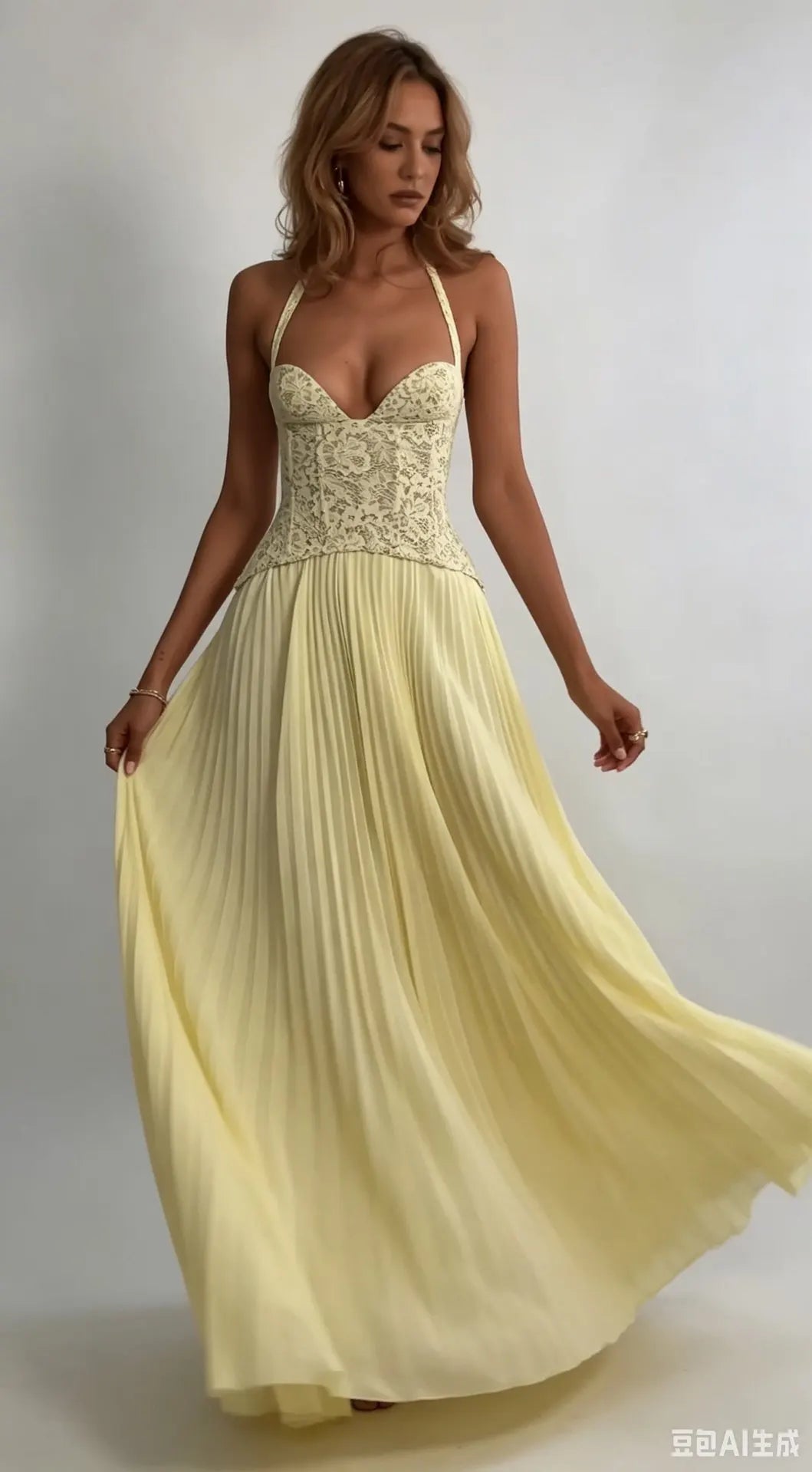 Elegant Women's Halter Long Dress