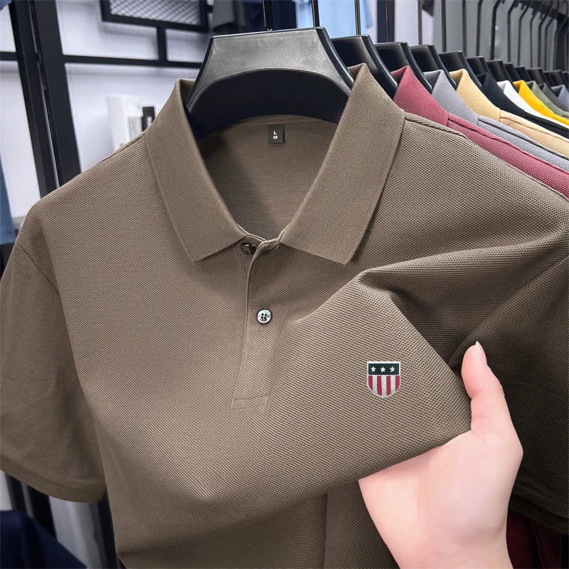 Men's summer luxury brand cotton shirt