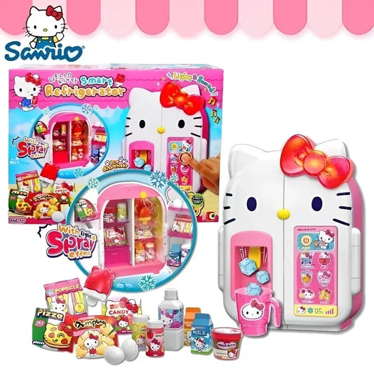 Sanior Hello Kitty Mini Fridge Girl Simulation Toy Set