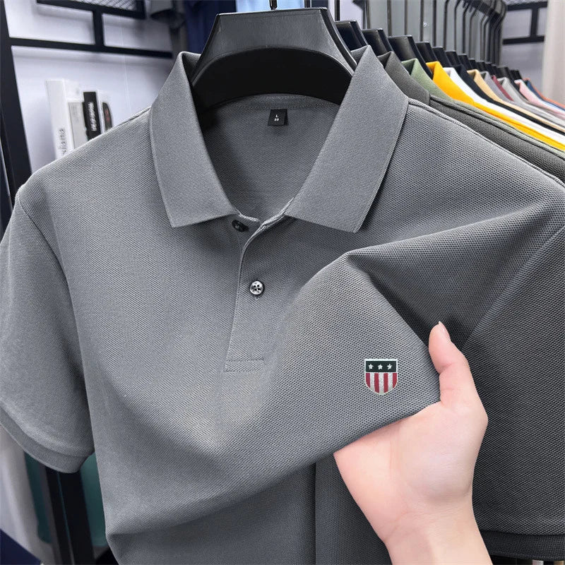 Men's summer luxury brand cotton shirt