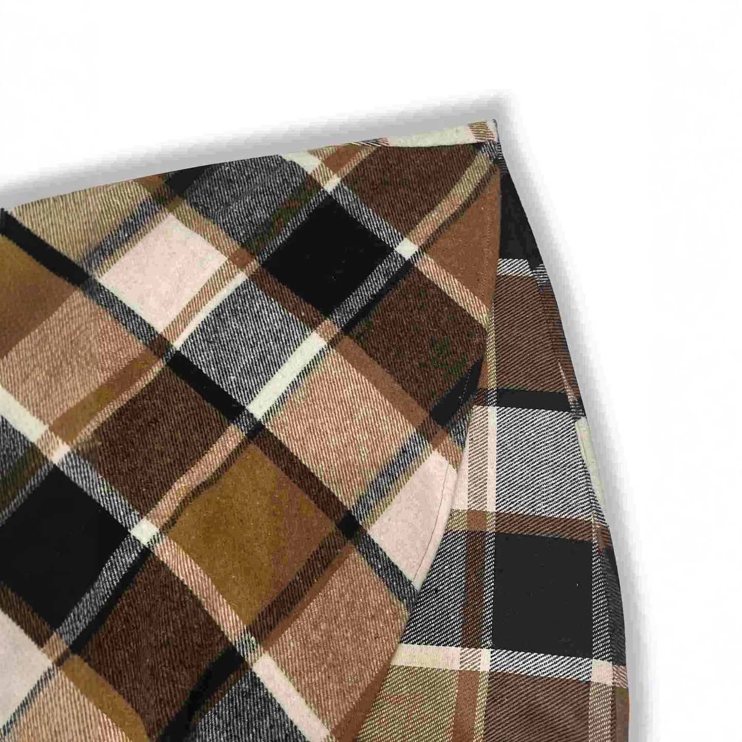 Women A-Line High Waist Vintage Tartan Jumper Dress