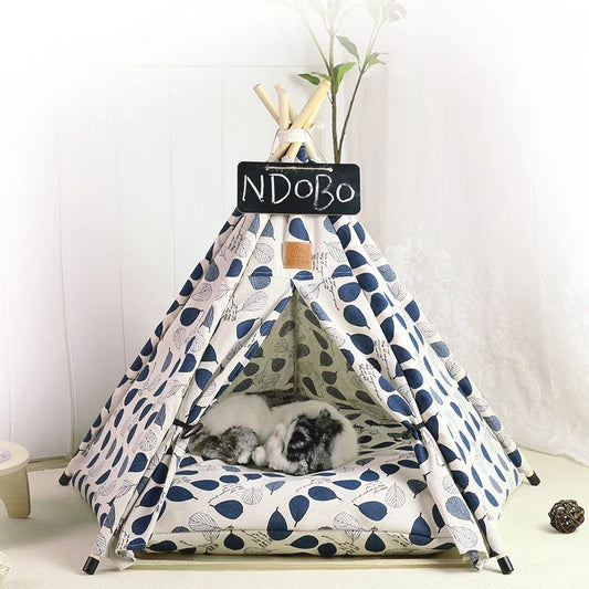 Pet's Tent House with Cushion and Blackboard