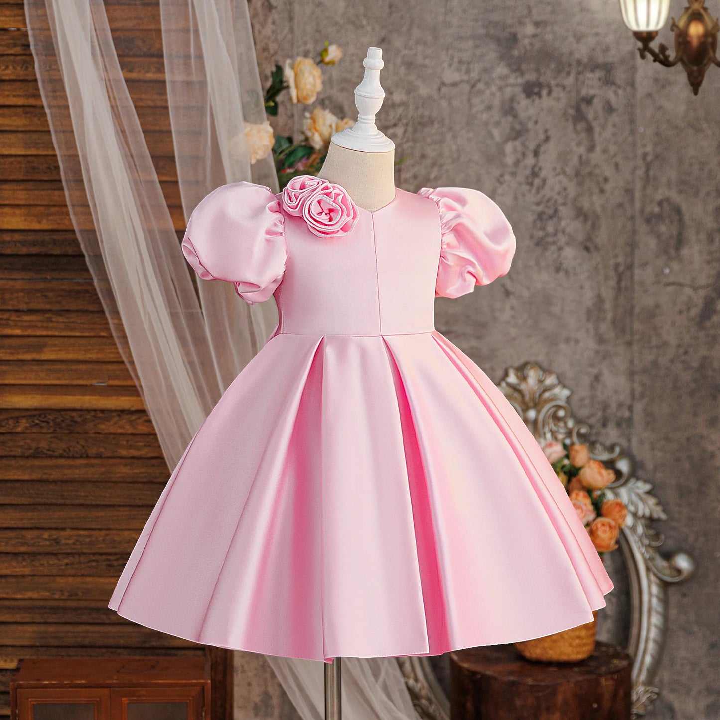 Summer Flower Bridesmaids Party Girls Dresses