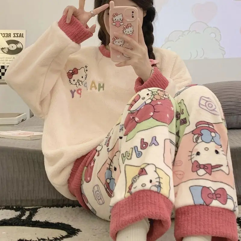 Kawaii Cartoon's Women's Winter Pajamas