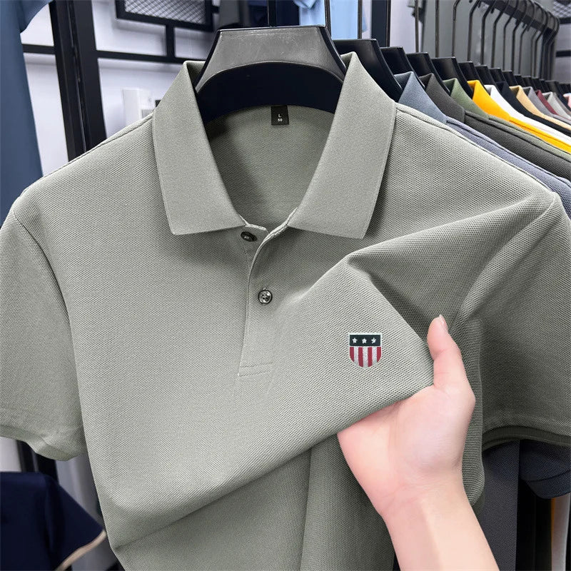 Men's summer luxury brand cotton shirt