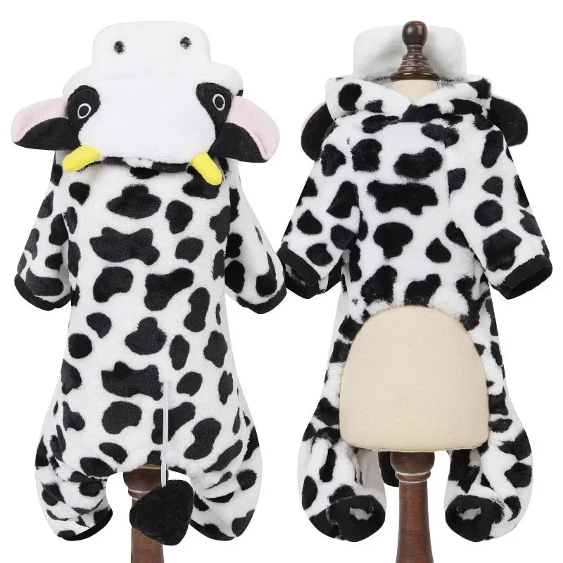 Cartoon Winter Warm Pet Jumpsuit