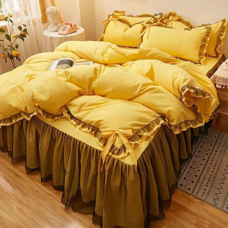 Solid Color Luxury Bedding Sets - Venus Trendy Fashion Online