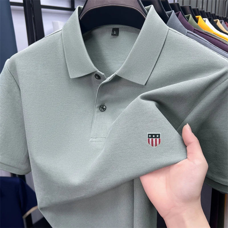 Men's summer luxury brand cotton shirt