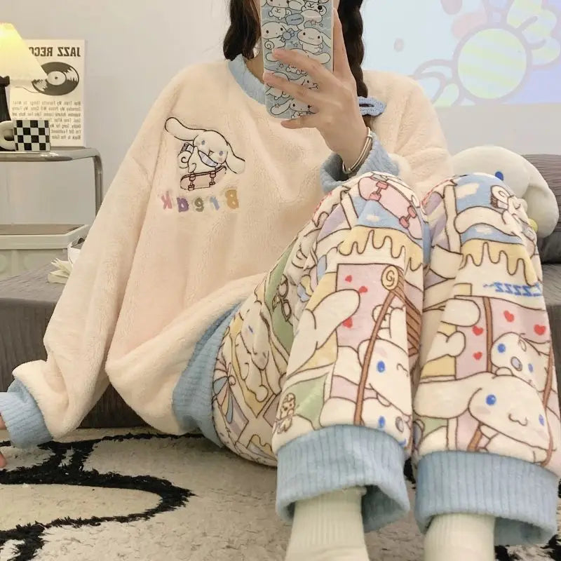 Kawaii Cartoon's Women's Winter Pajamas