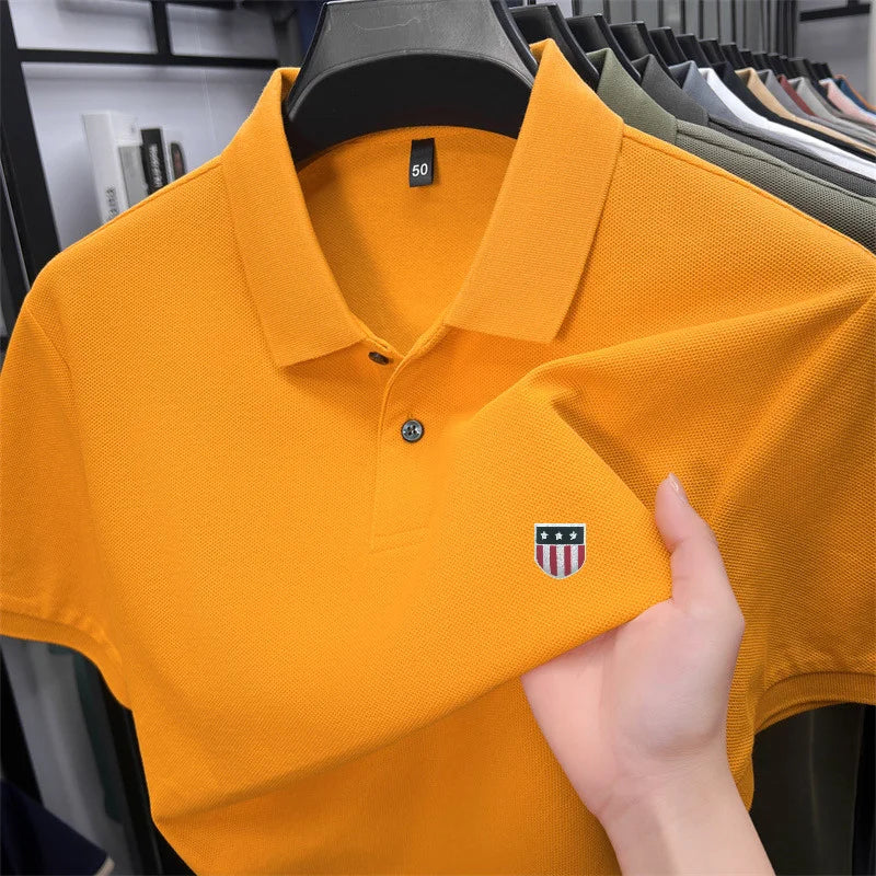 Men's summer luxury brand cotton shirt
